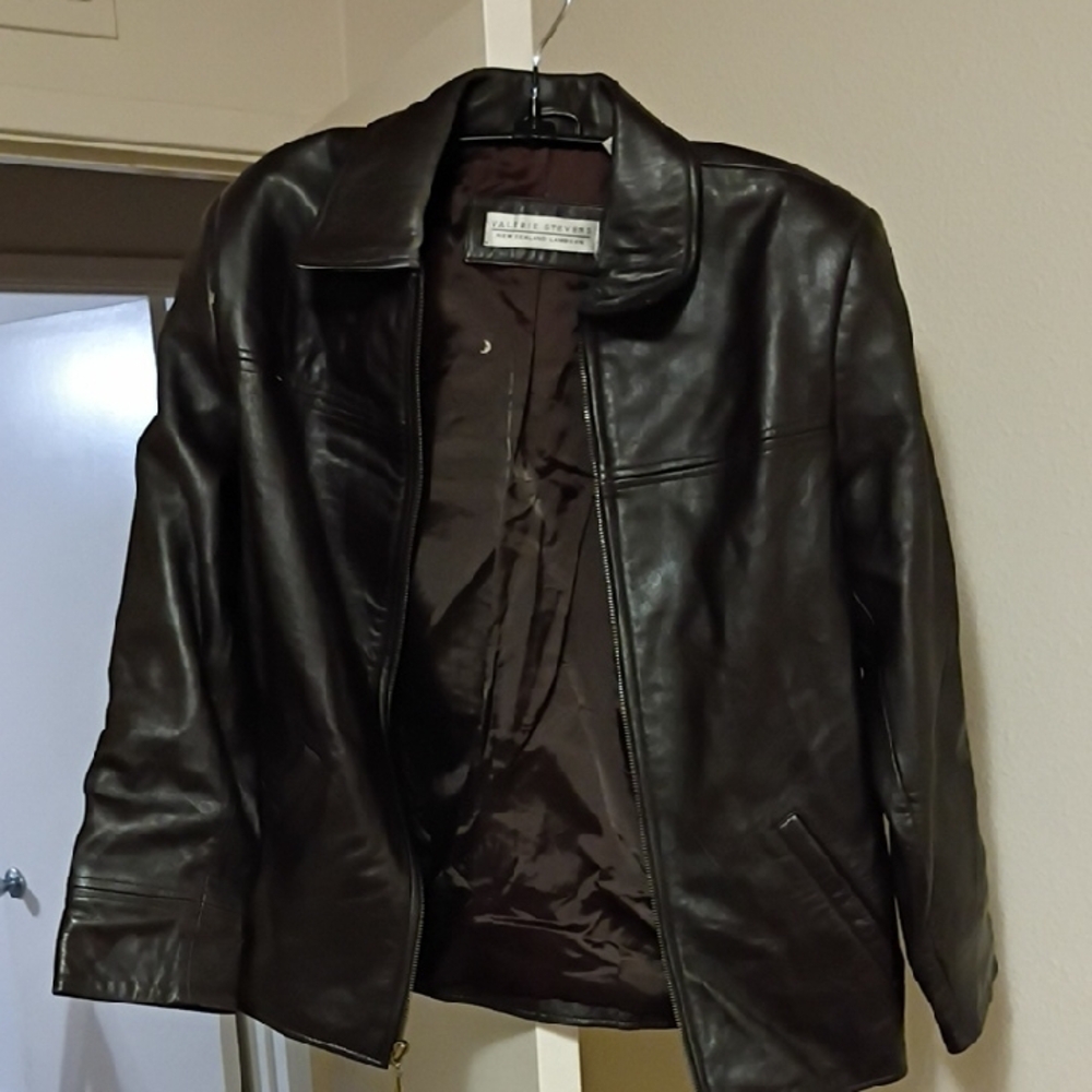 Valerie Stevens Brown Lightweight Shirt Jacket